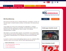 Tablet Screenshot of big-koordinierung.de